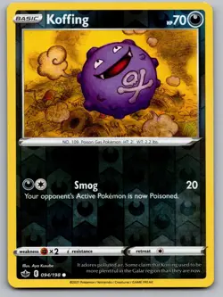 Koffing 094/198 Common Chilling Reign Pokemon Reverse Holo Near Mint - Image 1