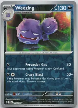 Weezing 092/159 Uncommon Journey Together Pokemon Reverse Holo Near Mint - Image 1