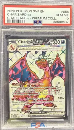 Pokemon Charizard ex 056 Sv: Scarlet & Violet Promo Holo PSA 10 - Image 1