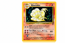 Pokemon Ninetales 13/130 Holo Rare Base Set 2 Vintage WOTC LP Clean Holo - Image 1
