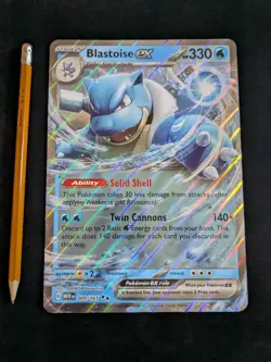 Pokemon 151 Blooming Waters Premium Collection - 5 Promo Cards & Jumbo Blastoise - Image 2