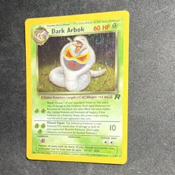 Pokemon Dark Arbok SWIRL Holo Rare 60HP Team Rocket 2/82 English Card 1999 - Image 1