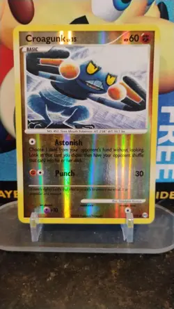 CROAGUNK Platinum Arceus Series POKEMON Reverse Holo 2009 Trading Card 61/99 - Image 1