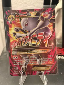 Pokemon M Mega Mewtwo EX Ultra Rare Holo TCG Card 160/162 - Image 1