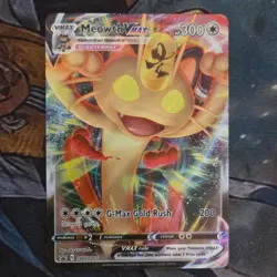 Pokemon Meowth VMAX Promo Full Art Holo SWSH005 Sword & Shield 2020 300 HP Card - Image 1
