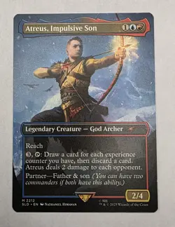 God of War MTG Atreus Impulsive Son Regular 2212 NM Never Played Secret Lair - Image 1