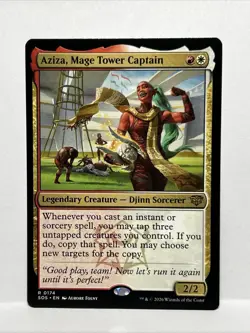 1x Aziza, Mage Tower Captain - NM - Secrets of Strixhaven MTG - Image 1