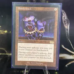 Magic the Gathering - Smokestack - Urza's Saga - MTG - Rare Artifact - LP - Image 3