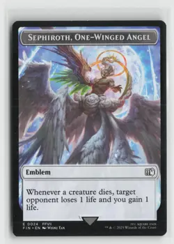 Emblem - Sephiroth, One-Winged Angel // Robot Warrior Double-Sided Token T FINAL - Image 1
