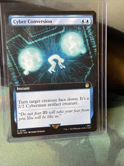 2 X MTG Cyber Conversion Extended Art- 1 Surge Foil & 1 Reg Doctor Who 946 & 355 - Image 3