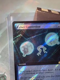 2 X MTG Cyber Conversion Extended Art- 1 Surge Foil & 1 Reg Doctor Who 946 & 355 - Image 4