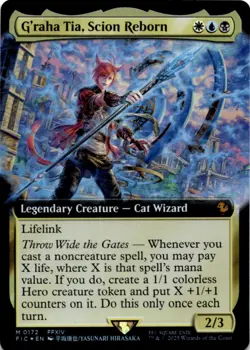 MTG G'raha Tia, Scion Reborn (Extended Art) Foil NM Commander: FIN Magic - Image 1