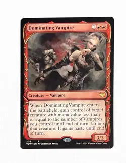 Dominating Vampire ~ MTG Innistrad: Crimson Vow ~ #305 Showcase - Image 1