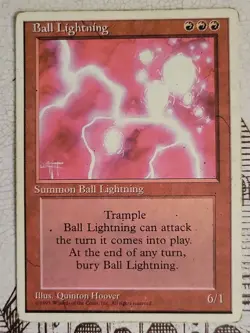 MTG Ball Lightning x1 MP/LP ~Fourth Edition (Magic the Gathering)*Free Shipping* - Image 1