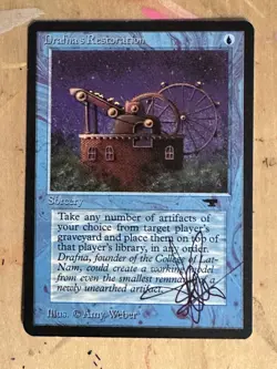 MTG ARTIST PROOF MTG Drafnas Restoration AP Sketch Art Amy WEBER - Image 2