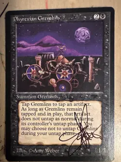 MTG ARTIST PROOF MTG Phyrexian Gremlins AP Sketch Art Amy WEBER - Image 2