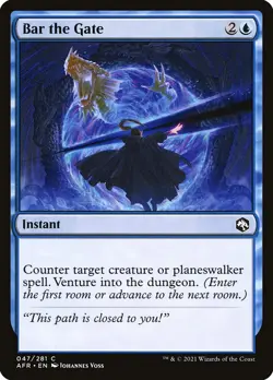 Bar the Gate Adventures in the Forgotten Realms MTG NM - Image 1