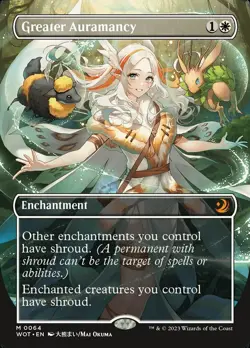 MTG Greater Auramancy Wilds of Eldraine: Enchanting Tales Anime Regular Mythic - Image 2