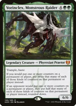 MTG Vorinclex, Monstrous Raider Kaldheim Regular Mythic Rare - Image 1