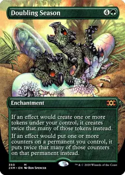 MTG Doubling Season Double Masters Borderless Mythic Rare - Image 1
