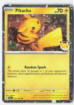 Pikachu (Pokemon Day 2026) Common Holo Miscellaneous Cards & Products 051/162 NM - Image 1