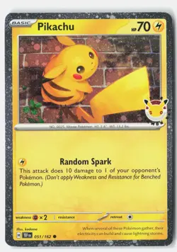Pikachu (Pokemon Day 2026) Common Holo Miscellaneous Cards & Products 051/162 NM - Image 1