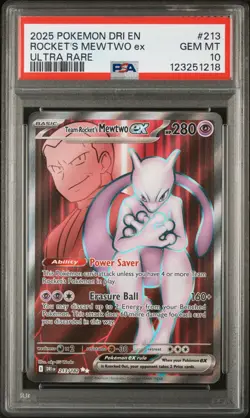 PSA 10 Team Rocket’s Mewtwo ex | 2025 Pokemon DRI Destined Rivals Ultra Rare - Image 1