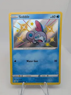Sobble SV025/SV122 Shining Fates Baby Shiny Holo Rare Pokemon Card TCG NM - Image 1