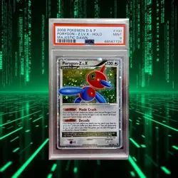 POKEMON PORYGON Z LV.X PSA 9 HOLO SWIRL MAJESTIC DAWN 100 DIAMOND PEARL DP - Image 1