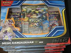 Lot of Four Mega Kangaskhan ex Box Pokemon TCG New Brand Sealed - Image 1