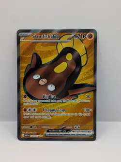 Pokemon Card Stunfisk 252/217 Ascended Heroes Full Art Holo Rare NM - Image 1