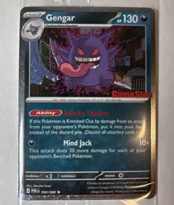 Pokemon TCG Gengar 50/88 GAMESTOP EXCLUSIVE RARE PROMO CARD Perfect Order NEW - Image 3