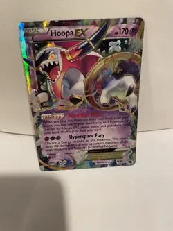 Pokemon Hoopa EX Ultra Rare Holo 36/98 XY Ancient Origins 170 HP - Image 1