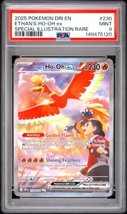 2025 Pokemon Scarlet And Violet Destined Rivals Ethan's Ho-oh EX #230 PSA 9 Mint - Image 1
