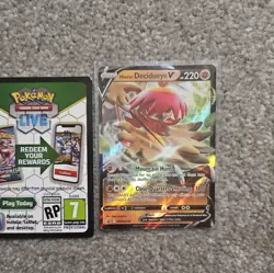 Hisuian Decidueye V SWSH238 Holo Black Star Promo Sword Shield Pokemon - Image 1