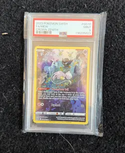 Pokemon TCG Mew GG10/GG70 Crown Zenith Galarian Gallery Mint PSA 9 - Image 1