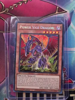 Yu-Gi-Oh - Blazing Dominion - Power Vice Dragon - Secret Rare - BLZD-EN002 - NM - Image 1