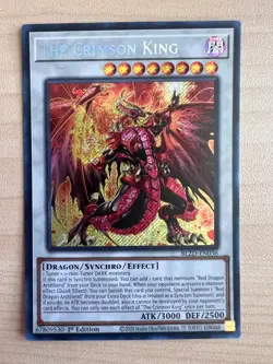 Yugioh The Crimson King BLZD-EN036 Secret Rare Blazing Dominion 1st Edition NM - Image 1