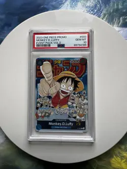 Bandai Monkey D. Luffy P-033 Event Pack Vol.2 Promo Foil One Piece 2023 PSA 10 - Image 3