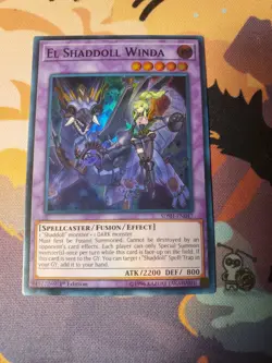 Yugioh El Shaddoll Winda SDSH-EN047 Super Rare 1st Ed Alt Art NM - Image 1