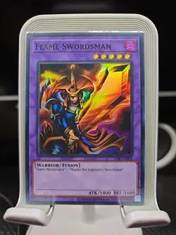 Flame Swordsman Super Rare LOB-EN003 Yugioh 25th Anniversary Edition - Image 1