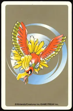 ODDISH NO. 043 6 OF HEARTS POKEMON GOLD POKER CARD JAPANESE 1999 - Image 3