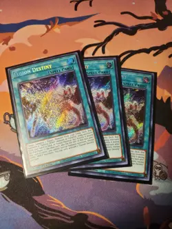 3X FUSION DESTINY PLAYSET SECRET RARE 1ST EDITION BLCR-EN088 YUGIOH! - Image 1