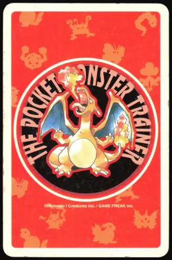 ALAKAZAM NO. 065 8 OF SPADES RED POCKET MONSTER POKER CARD POKEMON JAPANESE 1996 - Image 3
