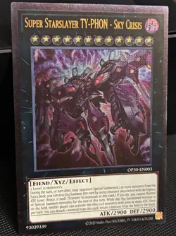 Yugioh! Super Starslayer Ty-Phon Sky Crisis (UTR) OP30-EN003 Ultimate Rare NM - Image 1