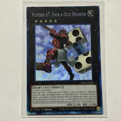 Yugioh! TCG - Number 67: Pair-a-Dice Smasher - Collector’s Rare - JUSH-EN058 - Image 1