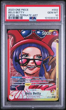 2023 ONE PIECE OP05-AWAKENING OF THE NEW ERA #002 BELO BETTY ALT ART PSA 10 - Image 1