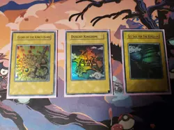 Yugioh - Duelist Kingdom 3 Cards Complete Set Unlimited Ultra Rare NM - Image 1