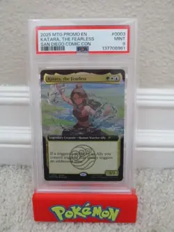 KATARA THE FEARLESS MAGIC THE GATHERING x AVATAR SDCC 2025 PROMO CARD PSA 9 MINT - Image 1
