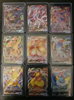 Eeveelution Vmax 9 Card Complete Set Pokemon Evolving Skies NM Umbreon Eevee - Image 1